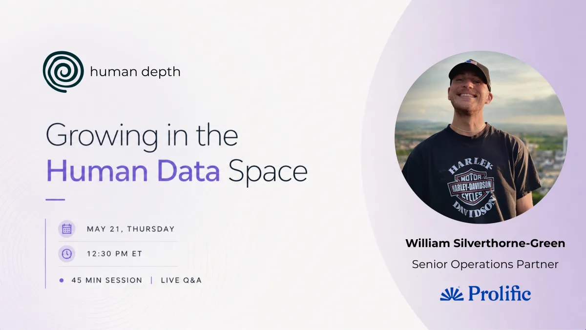 HumanDepth event cover for Growing in the Human Data Space