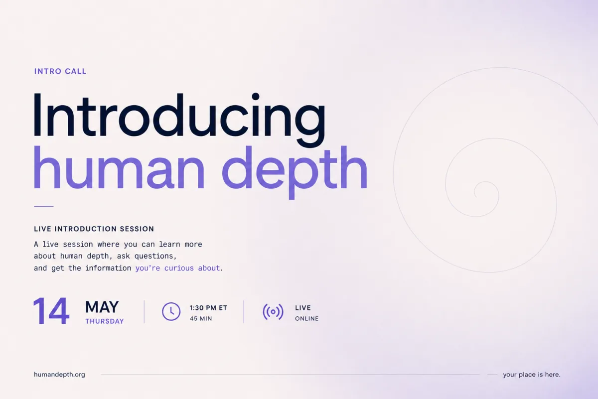 HumanDepth event cover for Introducing human depth